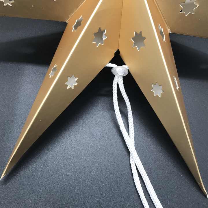 Gold Paper Star Lanterns for Home Christmas Decoration