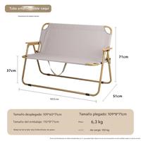 Table légère portable pour la maison et le camping en plein air Conception simple de trépied pour un pliage facile pour les personnes doubles