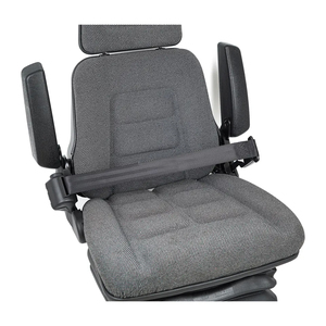 Siège de <span class=keywords><strong>mini</strong></span>-excavatrice en tissu noir avec accoudoir, ceinture de sécurité pour chariot élévateur Linde, tracteur, excavatrice, chargeuse sur pneus, <span class=keywords><strong>pelle</strong></span> rétrocaveuse, bulldozer - Product Image 5