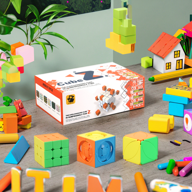 Hot Sale Plastic 5.5 CM Magic Cube Toy Puzzle Brain Twist Intelligent Toy Difficult Intelligent Speed Toys Kids