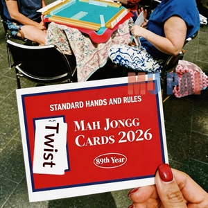Tarjetas de visita transfronterizas 2026: Manual de <span class=keywords><strong>instrucciones</strong></span> oficial para la Asociación Americana de Mahjong, material de papel, tarjeta de puntuación. - Product Image 3