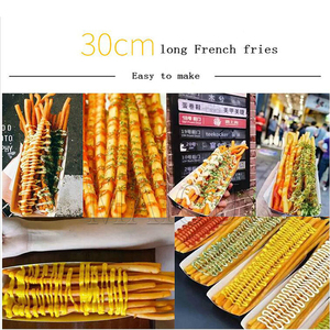 เครื่องทำเฟรนช์ฟรายส์แบบกดมือ พกพาได้ ทำจากสแตนเลสเกรดอาหาร ใช้งานง่าย - Product Image 6