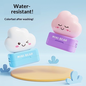 Nuovo Timbro per Nomi di Bambini a Forma di Orsetto, Impermeabile, in Plastica, per Asilo Nido, Non Sbiadisce, Timbro per Vestiti con Cartoni Animati - Product Image 5