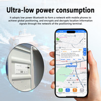 Traceur GPS ultra-fin 1,2 mm pour le suivi des envois, autocollant de suivi GPS Bluetooth, longue autonomie, Airtag GPS intelligent