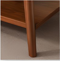 Table basse en bois de style Mid-Century Modern avec étagère de rangement, durable, facile à assembler, meuble de salon pour chambre, bureau, décoration intérieure