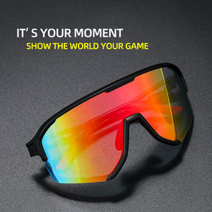 新款跨境运动太阳镜大框显瘦户外骑行防风太阳镜彩色防护眼镜 - Product Image 1