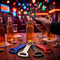 Décapsuleurs porte-clés colorés, décapsuleur portable en métal pour bière, canettes, sodas, boissons