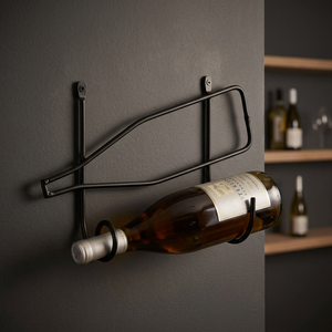 Modern Minimalist <b>Metal</b> Wine <b>Rack</b> Wall Mount Holder for Home Furniture Iron Bottle Storage Under 10 Bottles - Product Image 2