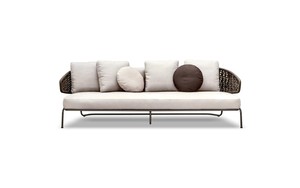 Sofá <span class=keywords><strong>de</strong></span> Metal Moderno <span class=keywords><strong>de</strong></span> Alta Gama para Exteriores, <span class=keywords><strong>Muebles</strong></span> <span class=keywords><strong>de</strong></span> Patio para Hotel, Resistentes al Agua, para <span class=keywords><strong>Terraza</strong></span>, Bistro y Patio - Product Image 2