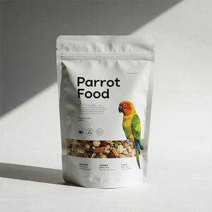 Bolsa de comida para loros personalizada con cremallera para mascotas, embalaje de comida para pájaros, peces, hámster, Paloma, loros, bolsa grande de comida para pájaros - Product Image 4