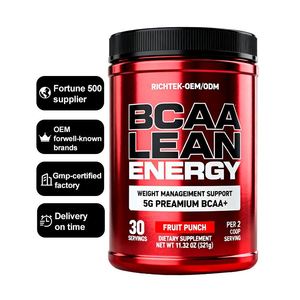Aminoácidos BCAA de Suministro de Fábrica, Suplemento en Polvo para Bebida Instantánea, Quemagrasas, Energía Natural para el Rendimiento - Product Image 1