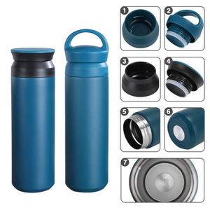 Custom 350ml 500ml Vacuum Insulated Students Thermoses Tumbler Gift Stainless Steel Water Bottle Cup Creative Simple <b>Coffee</b> Mugs - Product Image 3