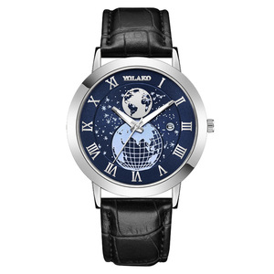 Nuevo reloj para hombre, calendario elegante, correa de cuero, reloj de pulsera, superventas, reloj para hombre, suministro directo de fábrica - Product Image 1