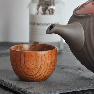 Vente en gros de 75ml tasse à thé Kung Fu en bois massif Design moderne japonais/coréen <span class=keywords><strong>bambou</strong></span> vin/Cappuccino tasse pour Bar/café/boire - Product Image 6