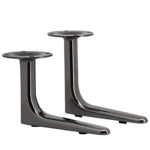 modern suppliers solid 12cm/15cm black l shaped metal <b>sofa</b> legs iron furniture legs <b>Support</b> <b>sofa</b> for <b>sofa</b> bed and cabinet - Product Image 1
