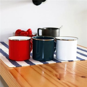 Cốc Trắng Để Thăng Hoa 12 Oz Dùng Làm Quà Tặng Giáng Sinh Cốc Tráng Men Sữa Cà Phê Cắm Trại - Product Image 3