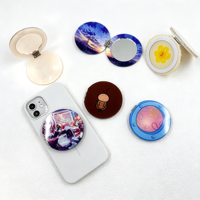 Support de téléphone magnétique pliable avec miroir pour iPhone Samsung Android, design mignon de dessin animé, logo personnalisé OEM