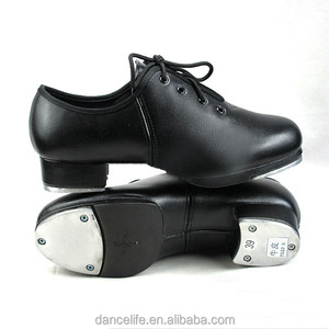 Zapatos de baile de claqué unisex para niños, zapatos de Claqué de cuero de vaca para niñas al por mayor, suela de cuero suave, zapatos de Claqué de rendimiento para niños - Product Image 3