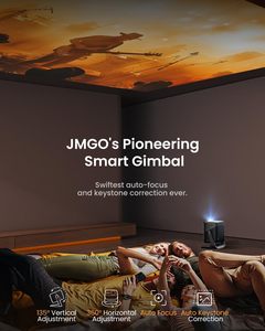 Proyector JMGO N1S PRO 4K UHD con Google TV, Blu-ray 3D, 2250 lúmenes ISO, láser triple para el hogar, DLP N1S PRO 4K UHD, proyector con Google TV N1S - Product Image 5
