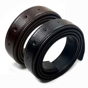 Sangle de ceinture de remplacement en cuir de vachette véritable classique, fabriquée en Corée, 30 mm, 5 trous, 120 cm, sans boucle, compatible avec plusieurs boucles, OEM personnalisé - Product Image 3