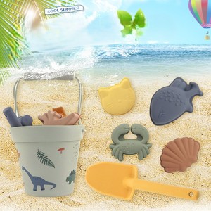 Set <span class=keywords><strong>da</strong></span> Spiaggia in Silicone: Secchiello e <span class=keywords><strong>Attrezzi</strong></span> Creativi Portatili per Scavare nella Sabbia - Product Image 2