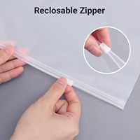 Sacs à fermeture à glissière refermable en plastique mat givré personnalisé pochette d'emballage sac à fermeture éclair