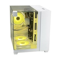 Boîtier PC en verre trempé Pcooling OEM, favori des e-sportifs, faible MOQ, avec USB 3.0, tours ATX personnalisées, cabinet de jeu