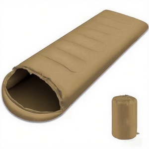 Sac de couchage enveloppant à capuche avec logo personnalisé, toutes saisons, unisexe, sacs de couchage d'hiver pour le camping en plein air et la randonnée - Product Image 2
