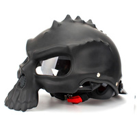 Casque rétro Ghost Face pour moto, course moto, personnalité et sécurité