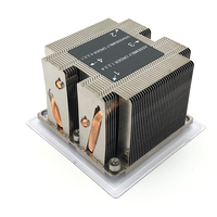 CoolServer 3647 4 caloducs en cuivre pur CPU serveur de refroidissement ventilateur de contrôle de température de soufflage latéral 2U radiateur PC de refroidissement efficace