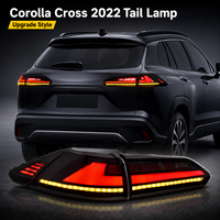 Feux arrière modifiés pour Toyota Frontlander Corolla Cross 2022, feux arrière LED, lentille rouge, clignotants séquentiels, ensemble de feux arrière