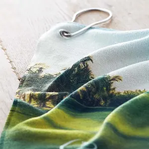 Sustainable RPET <b>golf</b> <b>towel</b> custom merchandising - Product Image 3