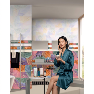 Carrelage mural de salle de bain en céramique 30x45cm (300x450mm) imprimé numériquement, brillant, émaillé, qualité export, imperméable, finition anti-acide - Product Image 6