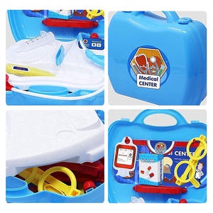 Kit médical de simulation portable pour enfants ensemble de jeu de médecin en plastique avec <span class=keywords><strong>jouet</strong></span> de <span class=keywords><strong>valise</strong></span> de stéthoscope pour le jeu de rôle éducatif des tout-petits - Product Image 2