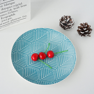 Assiette à dîner en porcelaine vintage, motif entièrement émaillé, écologique, style mignon, taille personnalisée, <span class=keywords><strong>service</strong></span> de table pour la maison, fête, restauration - Product Image 6