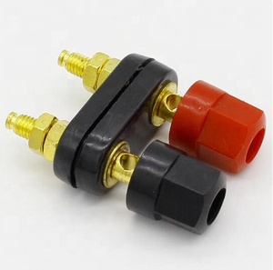 Conectores tipo banana Terminales de pareja Conector rojo y negro Amplificador Terminal Binding Post Banana Speaker Plug Jack - Product Image 2