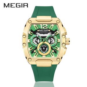 Thương Hiệu Hàng Đầu Megir Thương Hiệu Ban Đầu Mens Chronograph Thạch Anh Đồng Hồ Màu Xanh Lá Cây Relojes Hombre Montre Reloj Para Femme Người Đàn Ông Cổ Tay Đồng Hồ 8112 - Product Image 5