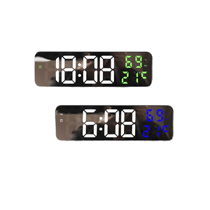 Màn Hình Lớn LED Kỹ Thuật Số Đồng Hồ Treo Tường Lịch Chuyển Động Điện Tử Nhựa Sáng Máy Tính Để Bàn Hẹn Giờ Hiển Thị Nhiệt Độ Báo Động - Product Image 4