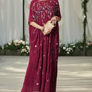 Robe de soirée Abaya sur mesure OEM, vêtements traditionnels musulmans, vêtements pour femmes musulmanes - Product Image 3