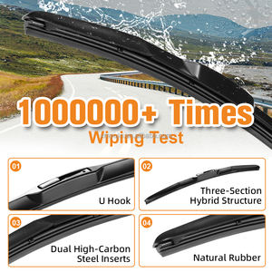 Escobilla Limpiaparabrisas Universal Híbrida de Alta Calidad, de Caucho Natural, para BMW, Ford, Audi, Corolla, VW, Tesla A6 - Product Image 4