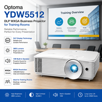 Projecteur professionnel Optoma YDW5512 DLP WXGA léger, 3800 lumens, pour salles de classe, avec technologie d'affichage DLP