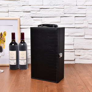 Étui de transport en cuir fin fait à la main pour 750ml de vin rouge double lot avec accessoires de vin pour thé bière et <span class=keywords><strong>tequila</strong></span> - Product Image 3