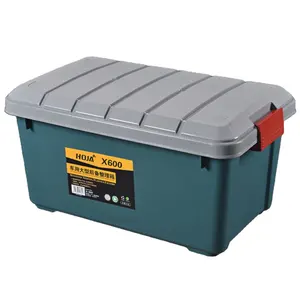 Army green plastic storage box removable heavy duty storage box