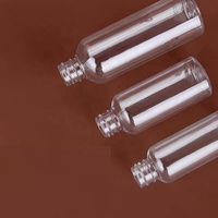 Botol plastik kosmetik hewan peliharaan putih bentuk silinder 10 Ml hingga 1000 Ml