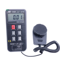 TES-1336A Datalogging Light Meter Digital LUX Meter Testeur d'intensité lumineuse Plage de mesure 20/200/2000/20000 Lux/Fc