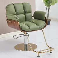 Chaise de barbier moderne en cuir synthétique inclinable ergonomique de luxe Offre Spéciale pour les salons de beauté et les salons de coiffure