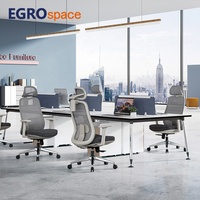 Chaise de bureau ergonomique pivotante de direction à dossier haut en maille, de luxe, professionnelle, pour la vente en gros, par EGROspace