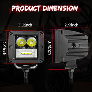 54W vendu en 2 pièces couleur blanche 12V Spot Flood Combo Led Light Pods pour véhicule tout-terrain - Product Image 2