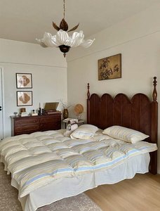 Lámpara Colgante Estilo Nórdico Francés Medieval Retro con Forma de Pétalo de Flor, Decorativa para Salón, <span class=keywords><strong>Comedor</strong></span>, Villa, E14 - Product Image 5