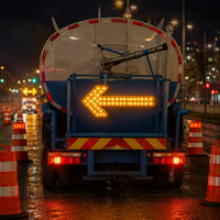 Feux de signalisation routière à LED de haute qualité, flèches de signalisation jaunes clignotantes pour la sécurité routière